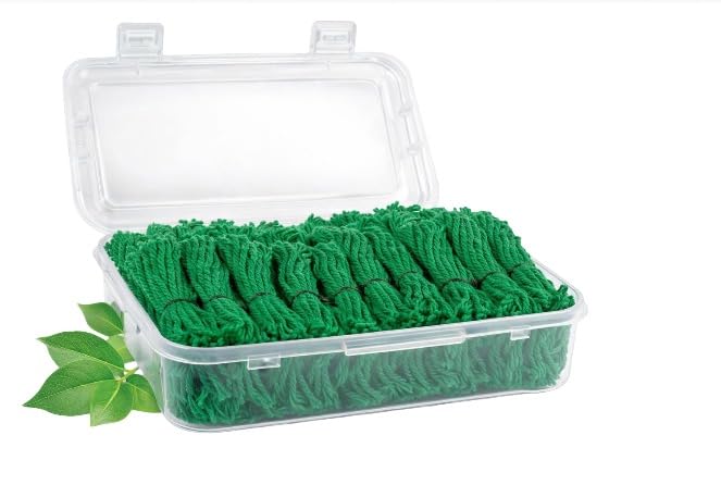 AYURSURE Long Cotton Pooja Batti Thiri Rui Handmade Lambi Diya Jyot for Aarti, Mandir, Worship & Meditation Handmade Diya Wicks Clean Burn, Minimal Smoke Output 3.5 Inch Pure Cotton (Green, 576 pcs.)-image-48