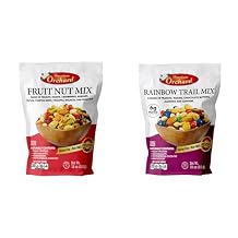 Rainbow Trail Mix by Premium Orchard + Fruit Nut Trail Mix Gourmet Trail Mix Bulk Blend Variety Pack Peanuts Raisins Cashews Almonds Chocolate Buttons