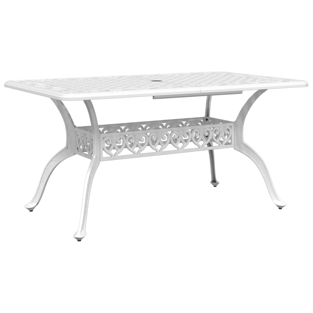 KCCKOM Patio Table White 59.1