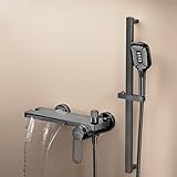 Ce toboggan de douche mural offre une hauteur d'installation personnalisable pour votre commodité. La barre de douche de 60 cm dispose d'un siège de douche réglable qui permet des réglages de la hauteur et de l'inclinaison, assurant une expérience de douche confortable pour les utilisateurs de différentes hauteurs. Idéal pour améliorer la configuration de votre salle de bain tout en maximisant le confort et l'accessibilité.