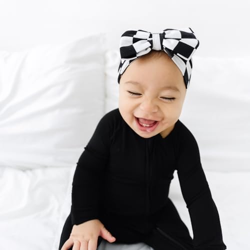 Little Sleepies Luxe Bow Headband, Checks3