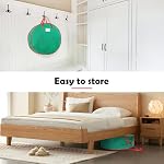 2 Pack Christmas Wreath Storage Container Bag 24", Card Slot Durable Handles and Double Zipper Storage Containers and to Protect Artificial Garland - Green - Image 5