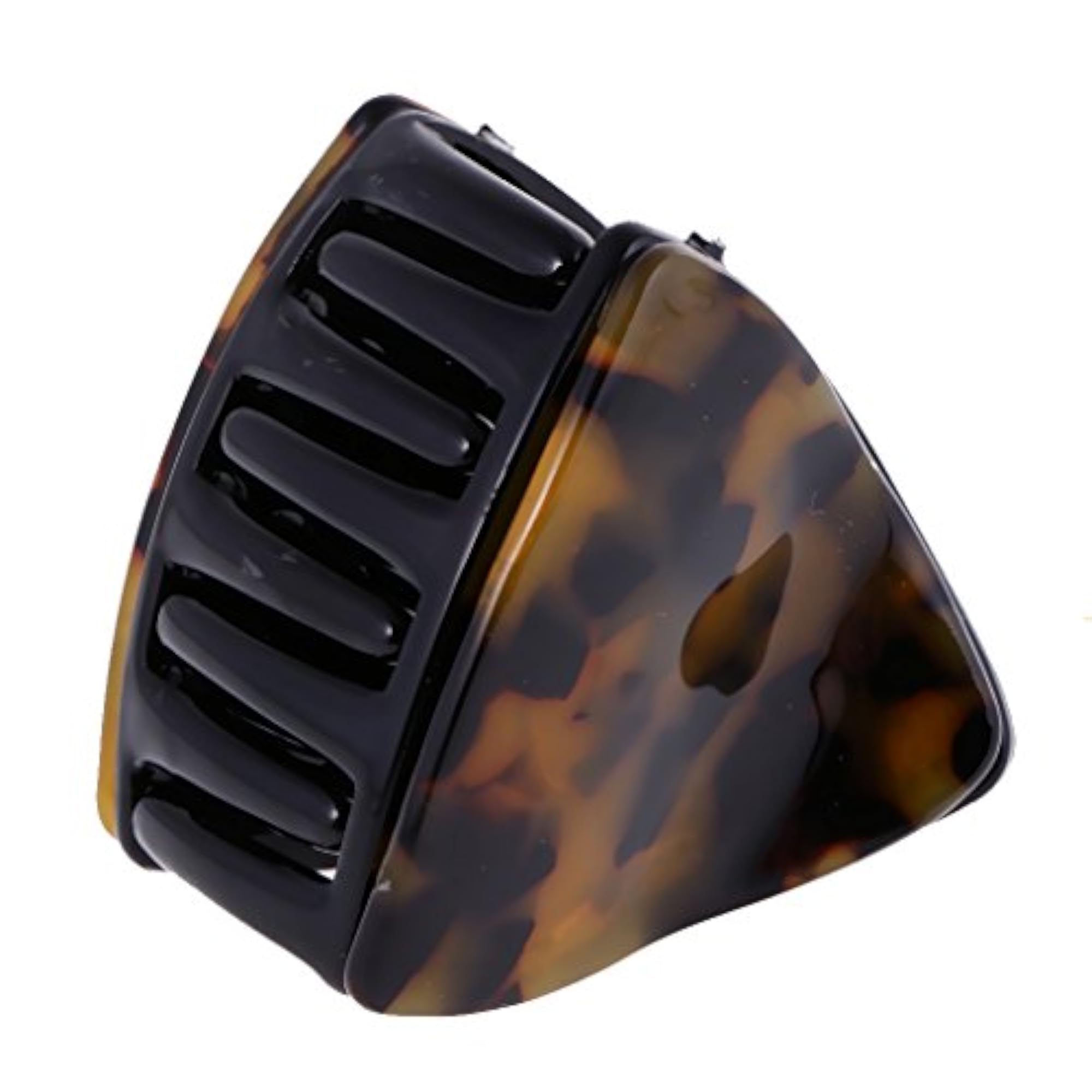 Dark Tortie Triangle Gripper Hair Claw Clip