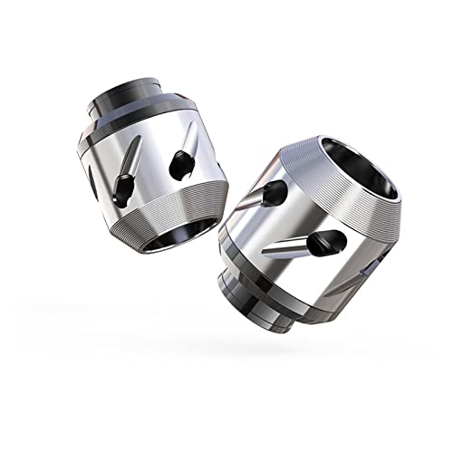 SHECOS 2 Pièces Moto CNC Avant Arrière Fourche Roue Crash Protecteur Anti-Chute Cadre Curseur Protecteur Moto Crash Protéger Motocross (Couleur : Argent) Cover