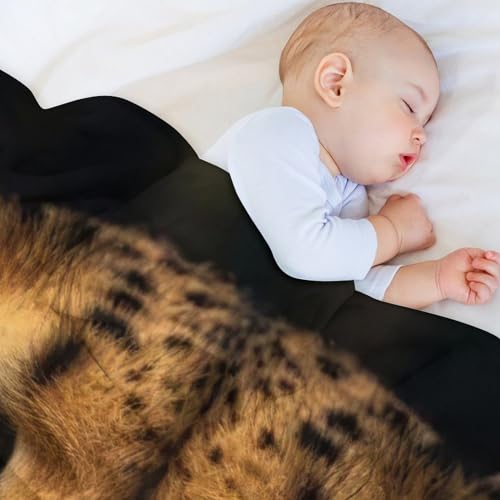 Couverture léopard pour cocooning sur le canapé ou lit de chambre - 5