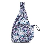 Vera Bradley Featherweight Sling Backpack, Artist's Garden Purple