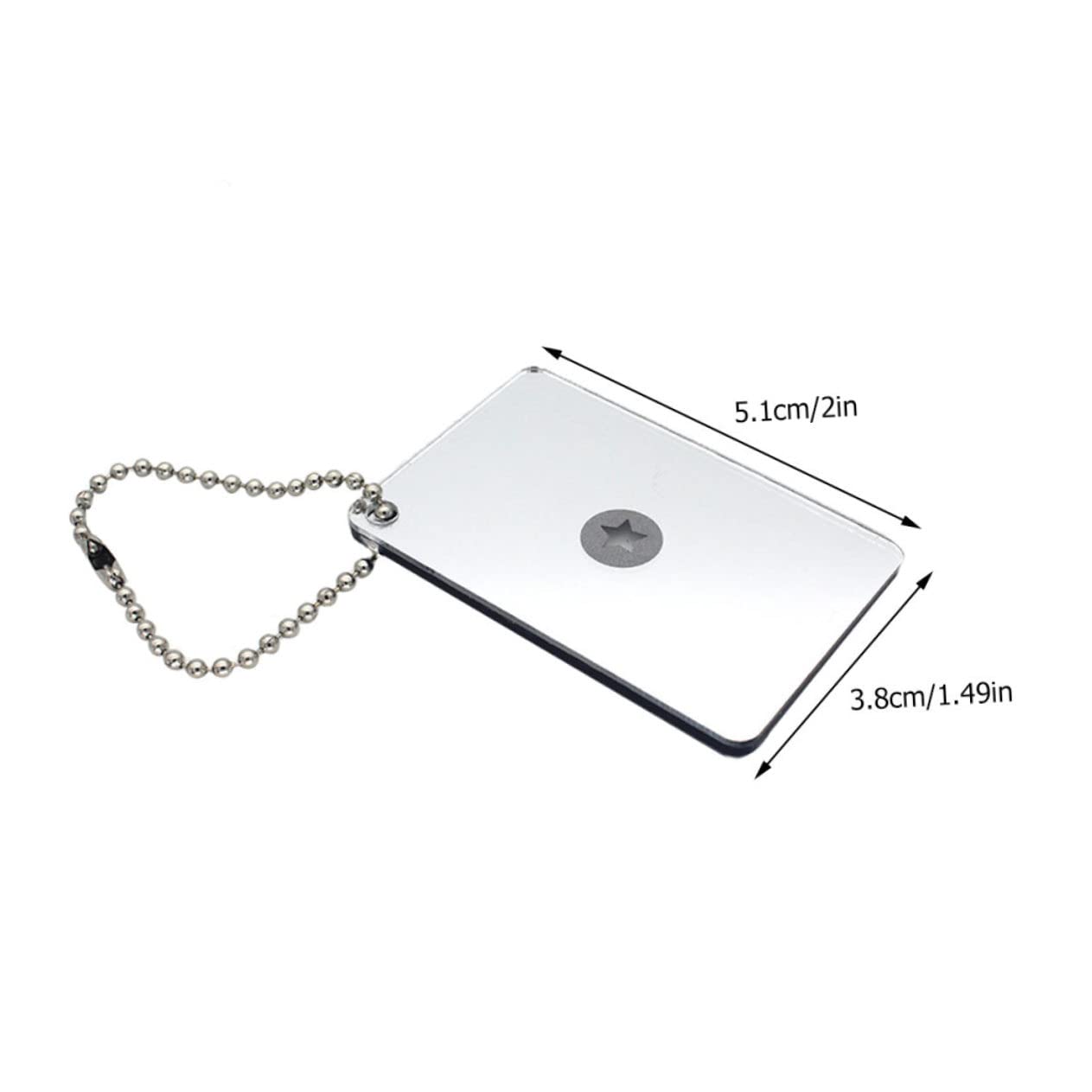 GOOHOCHY Crylic Survival Signal Mirror Essential for Outdoor Emergencies Compact Design Reflective for Long-Distance