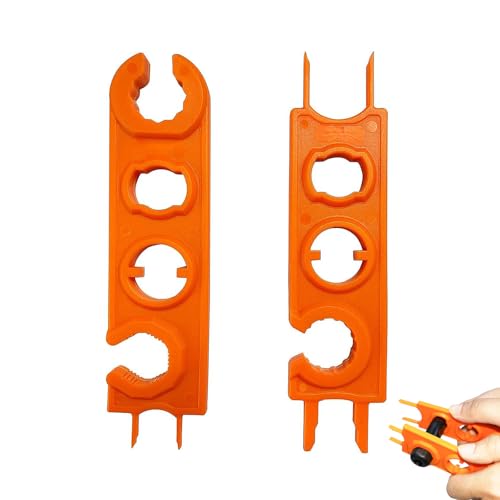 2 Stück Universal Montageschlüssel-Set für Pv-Stecker Solar Schraubenschlüssel Mc4 Werkzeug für Kabelzugentlastung Und Steckermontage(Orange)