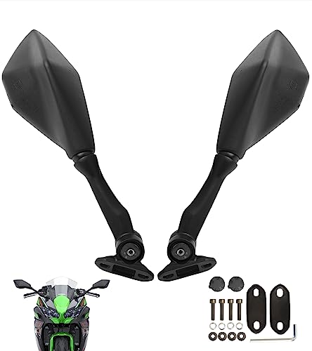 Mokuo Foldable Motorcycle Mirrors Fit for Ninja 250 ZX6R 636 300R EX300 ABS 2011-2018 / Ninja 400 2018-2023 / kawasaki ninja 500 accessories/Ninja 650 Mirrors