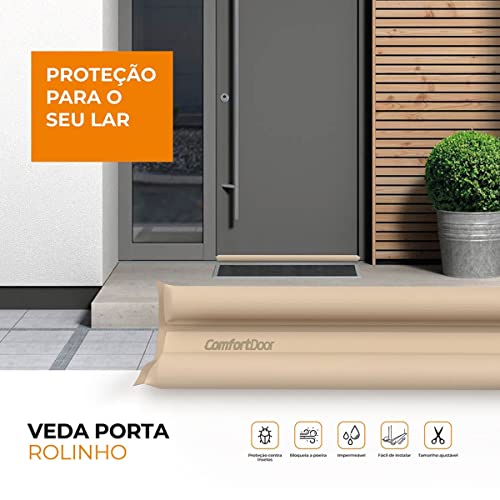 Veda Porta Rolinho - Marrom Claro 90cm - Comfort Door