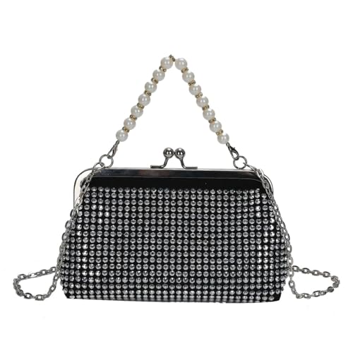 Sac à bandoulière de soirée avec perles pour mariages et grands dîners
