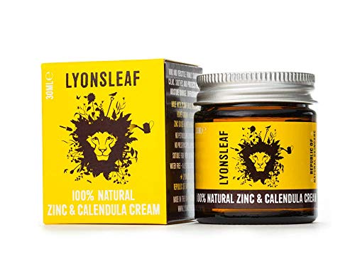 Zinc and Calendula Cream 100% Natural - for Spots, Blemishes, breakouts, rashes, Problem Skin and Nappy Rash … (30ml)