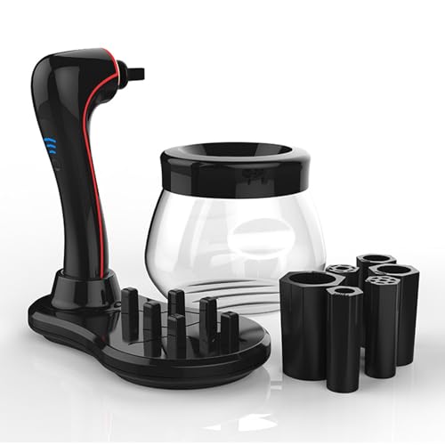 メイクブラシクリーナー(化粧ブラシ 専用)化粧筆 洗浄 乾燥 多機能 電動 USB充電式 高速回転 3段階スピード調整