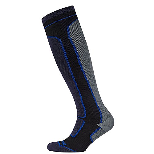 Sealskinz Unisex Mid Weight Knee Length Sock XL Black