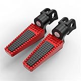 ARLEO Motorrad vorne oder hinten Fußrasten-Fußrastenpedal for A//p//r//i//l//i//a M//a//n//a850/GT S//h//i//v//e//r 750/GT/SL T//u//o//n/o125(Front Adjust Red)