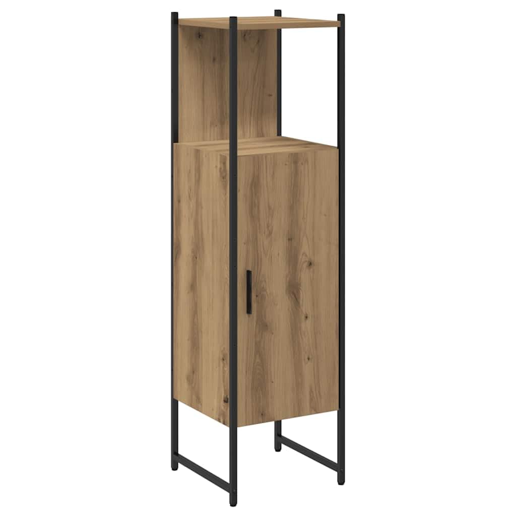 Armario de Baño con Estructura Robusta y Diseño Ahorrador de Espacio para Almacenamiento de Artículos de Tocador y Productos de Higiene Personal