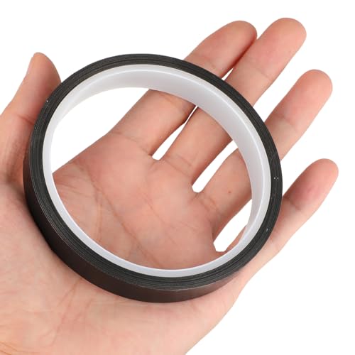 Image of 1 Roll Black Heat Resistant Tape, High Temperature Heat Transfer Tape PTFE Film Adhesive Tapes Waterproof Smooth Surface 1 /2 inch Width, 10m / 33ft Length, Black 0.5 inch Width
