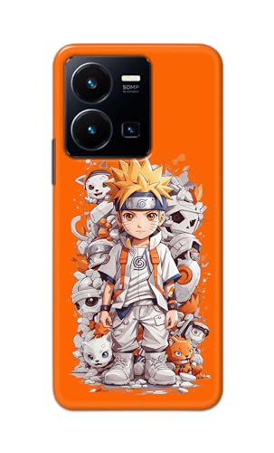Image of Plastic Printfidaa Printed Hard Back Cover Case For Vivo Y35 4G | Vivo Y22 Back Cover (Famous Anime Cartoon Character) -112, Multicolor
