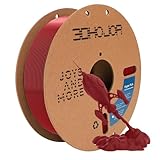 3DHoJor PLA Filament 1.75mm Rot 1KG, 3D Drucker Filament Maßgenauigkeit +/- 0,02 mm, Filament 3d Druckmaterialien, Super Speedy PLA Filament für 3D Drucker