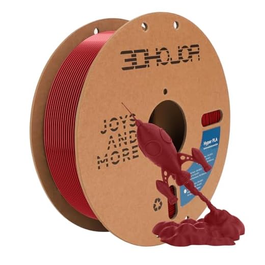 3D Printing Filament High Speed PLA 300mm/s Cardboard Spool 1kg (2.2lbs),Dimensional Accuracy +/- 0.03 mm Fit Most 3D FDM Printer-Fire Engine Red