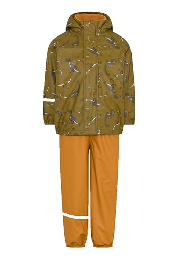 Celavi Juego de Lluvia con Forro Polar Chaqueta Impermeable, marrón (Buckthorn Brown), 140 Unisex niños Cover