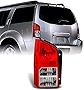 AKKON - Fits Pathfinder SUV Red Clear Rear Tail Light Brake Lamp Brake Lights Driver Left Side Replacement