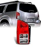 AKKON - Fits Pathfinder SUV Red Clear Rear Tail Light Brake Lamp Brake Lights Driver Left Side Repla