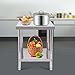 YIYIBYUS TabletopÂ Panel,StainlessÂ SteelÂ Table,Â CommercialÂ HeavyÂ DutyÂ FoodÂ PrepÂ WorktableÂ withÂ Undershelf forÂ PrepÂ &Â WorkÂ 24Â xÂ 18Â Inches