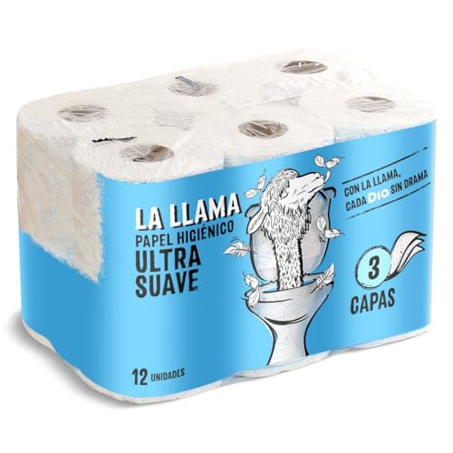 DIA LA LLAMA papel higiénico suave 3 capas paquete 12 uds