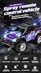 Remote Control Car with Spray & Lights & Music for Kids, 2.4GHz High Speed Off Road All Terrains Monster Truck Christmas Birthday Toys Gift for Boys Girls (Red)