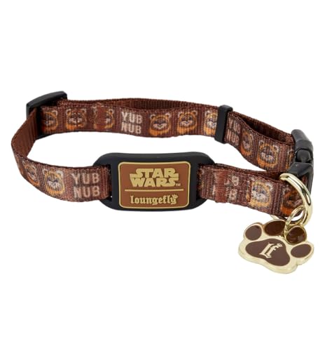 Loungefly Pets Star Wars Ewok Dog Collar (Large), Brown