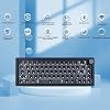 BOYI GMK67Pro Keyboard Barebones Kit,QMK/VIA Programmable BT5.0/2.4G/Type-C Tri-Mode Wireless RGB Gasket Mounted 65% Mini Custom RGB Mechanical Keyboard with Knob DIY Kit(Black)