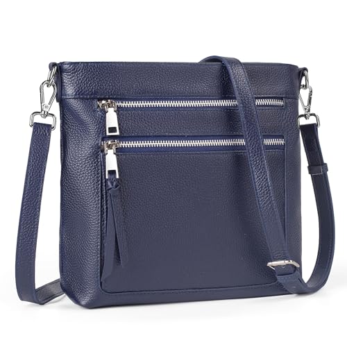 befen Genuine Leather Crossbody Bags for Women, Women's Lightweight Medium Crossbody Shoulder Purses Handbags