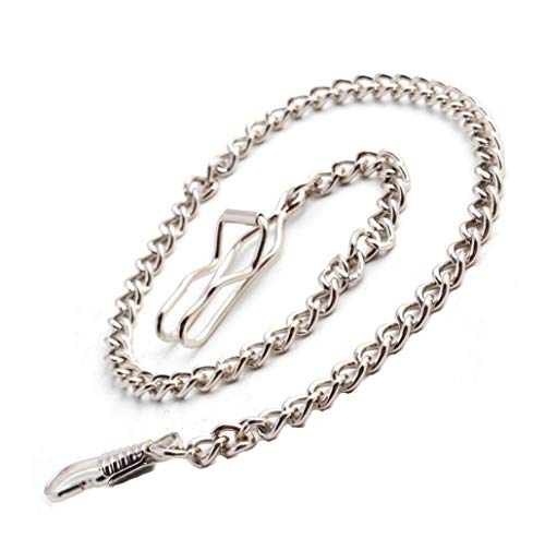 Llavero de Metal Chapado en Plata, 38 cm (Plata)