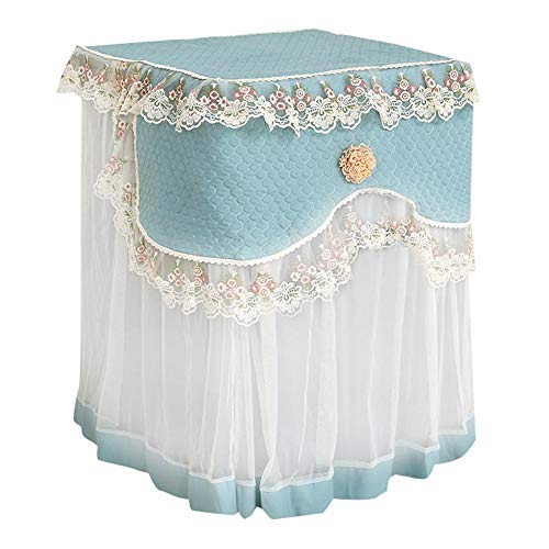 Hete-supply Lace Flower Washing Machine Dust Cover, Front And Durable Household Soft Lace Protective Cover, Lace Flower Dust Covers For Dryers Washer Laundry