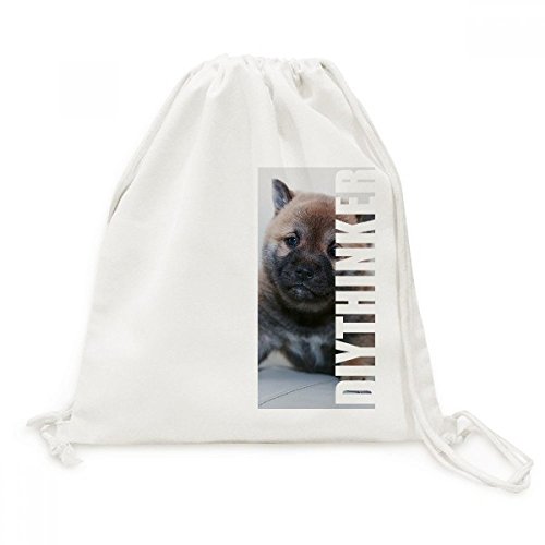 Sac cordon Pippy Chien toile pour voyage et loisirs
