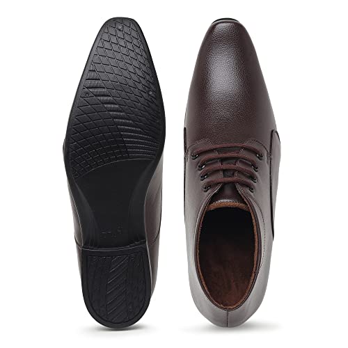 Image of Zixer Synthetic Leather Mens Formal Shoes || Office Formal Shoes Men Stylish|| Formal Shoes for Men Patent Leather Lace Up Party Formal Shoe
