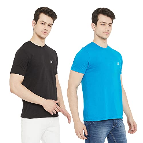Image of Cotton Solid Regular Fit Half Sleeve T-Shirts for Men