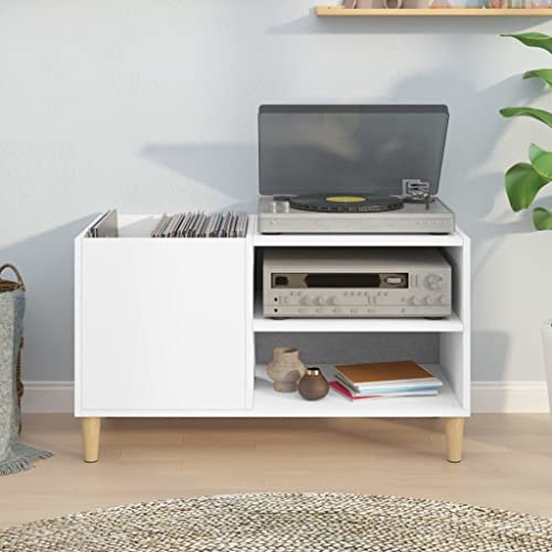 Iiaky Armoire à disques Blanc 84,5x38x48 cm Bois d’ingénierie,Chaine HiFi avec Platine Vinyle,Player Boite,Rangement Disque Vinyle - Les Beatles, Paul McCartney, John Lennon, RIngo Starr, George Harrison Iiaky Armoire à disques Blanc 84,5x38x48 cm Bois d'ingénierie,Chaine HiFi avec Platine Vinyle,Player Boite,Rangement Disque Vinyle – Image 5