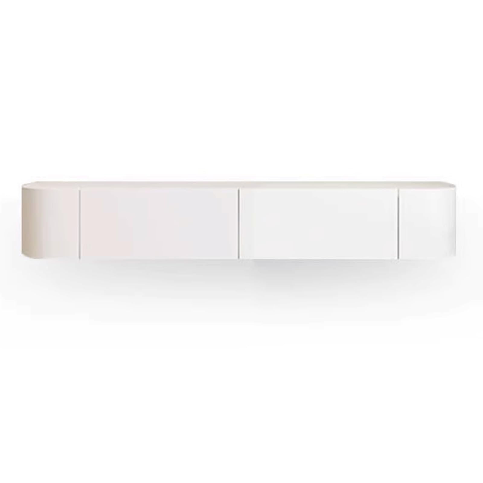 Mobile TV sospeso da Parete in Legno massello, Grande capacità di stoccaggio, Design con Schienale Cavo, Hardware, Guida Scorrevole silenziosa, Centro di intrattenimento TV, Foro f