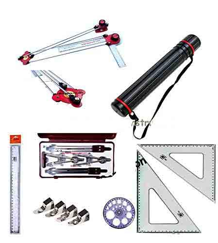 Pentagon Engineering Instruments Engineer's Mini Kit Set of 7 Pieces