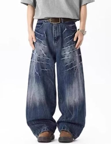 Y2K Harajuku Wide Leg Jeans Casual Vintage Fashion Hip Hop Trousers3