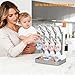 CandyHome Baby Bottle Drying Rack, Space Saving Vertical Bottle Rack Dryer, Countertop Storage Organizer with Brush Holder for Bottles & Baby Accessories Pacifiers and Pump Part- BPA-Free (Gray)