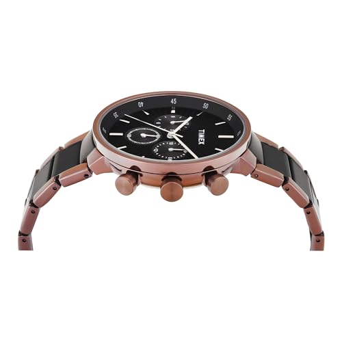 Image of TIMEX Black Round Dial Analog Men's Watch - TWEG28403