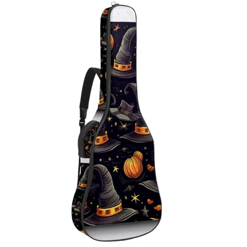 Housse de guitare acoustique Halloween pour transporter votre instrument de 104 cm au concert