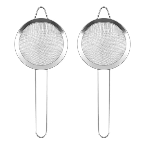 Kit 2 Passoires à Cocktail Inox | Tamis Fin pour Bar Professionnel | Accessoire Mixologie Polyvalent | Filtre à Thé et Boissons Premium