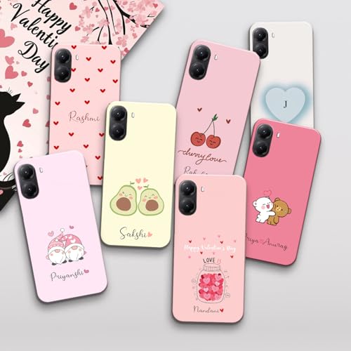 Image of COLORflow Back Cover Compatible with Poco X7 Pro 5G | Vibe Valentine Love Customized Back Cover Compatible with Poco X7 Pro 5G