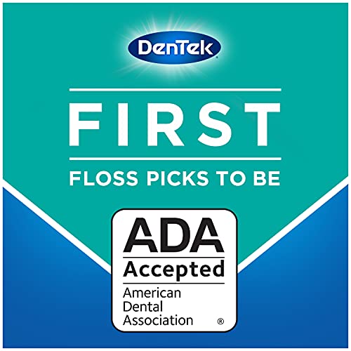 Image of DenTek Comfort Clean Easy Reach Floss Picks | Cleans Back Teeth | 75 Count | 6 Pack | Packaging May Vary
