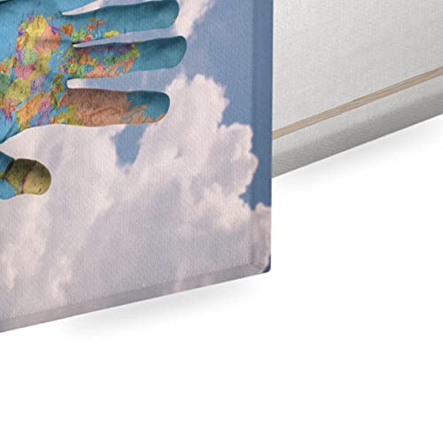 Tableau décoratif La Clé du Monde, solution mur vide toile 60x90 - 2