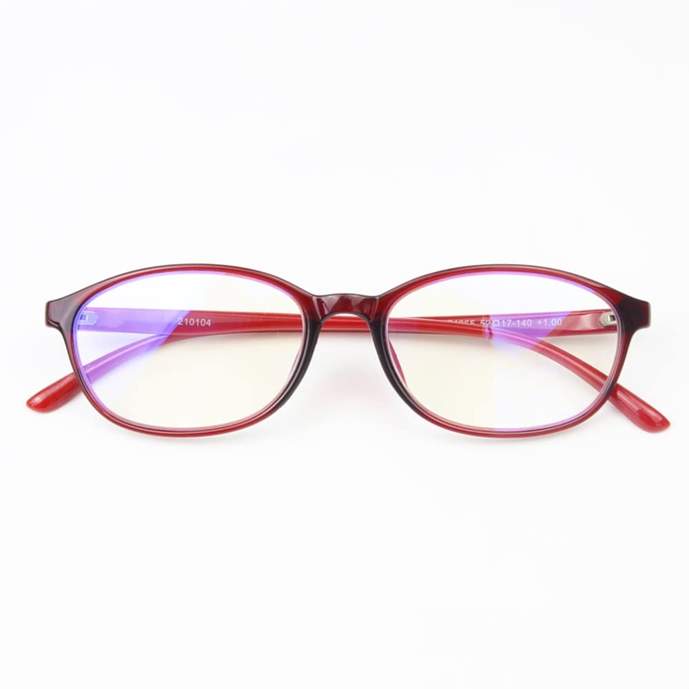 Gafas De Lectura Unisex Anteojos Luz Anti Azul Gafas Ordenador Gafas Presbicia Mujer Hombre contra UV Gafas De Presbicia (Color : Red, Size : +2.50)